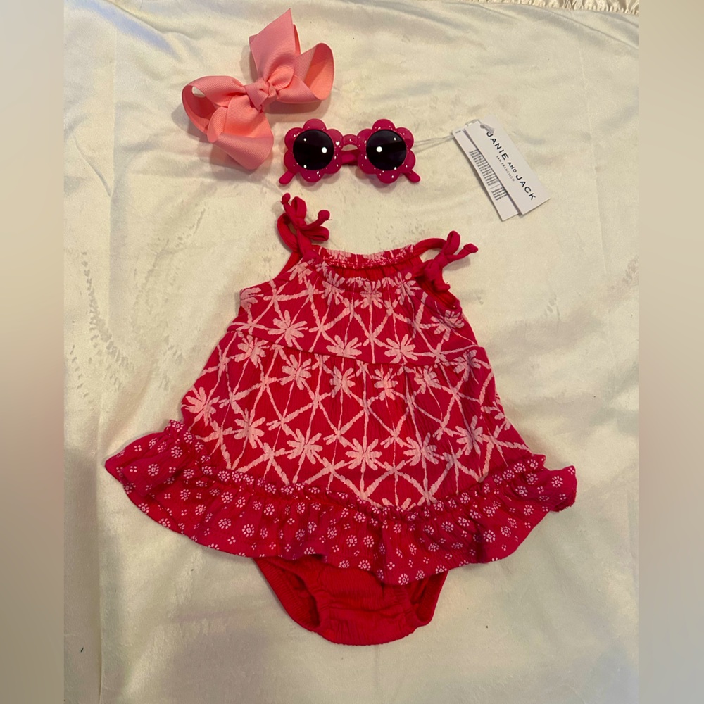 Carters newborn pink outfit with bloomers like new
